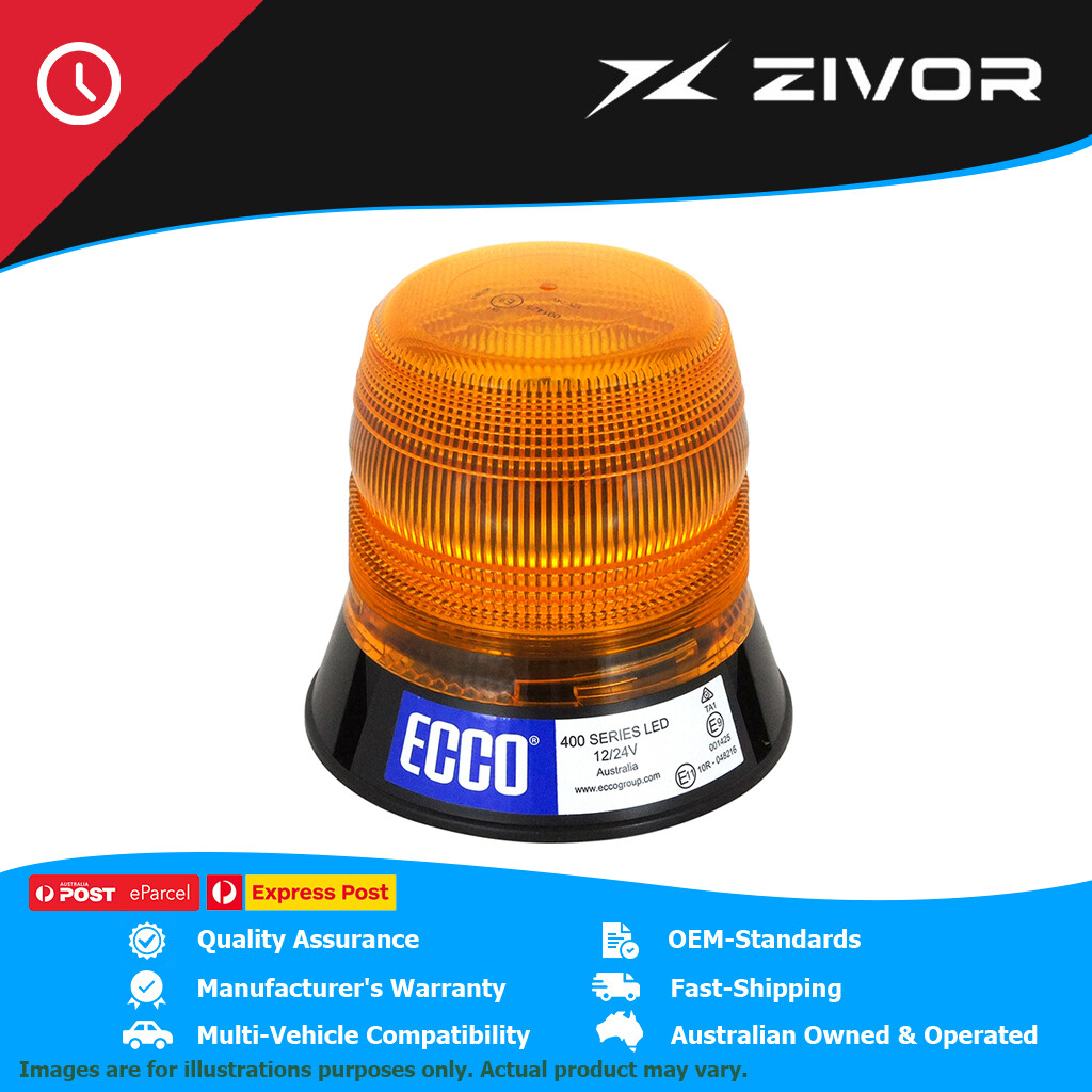 ECCO Amber Flash Pattern LED Beacon 12-24 Volt #V11050