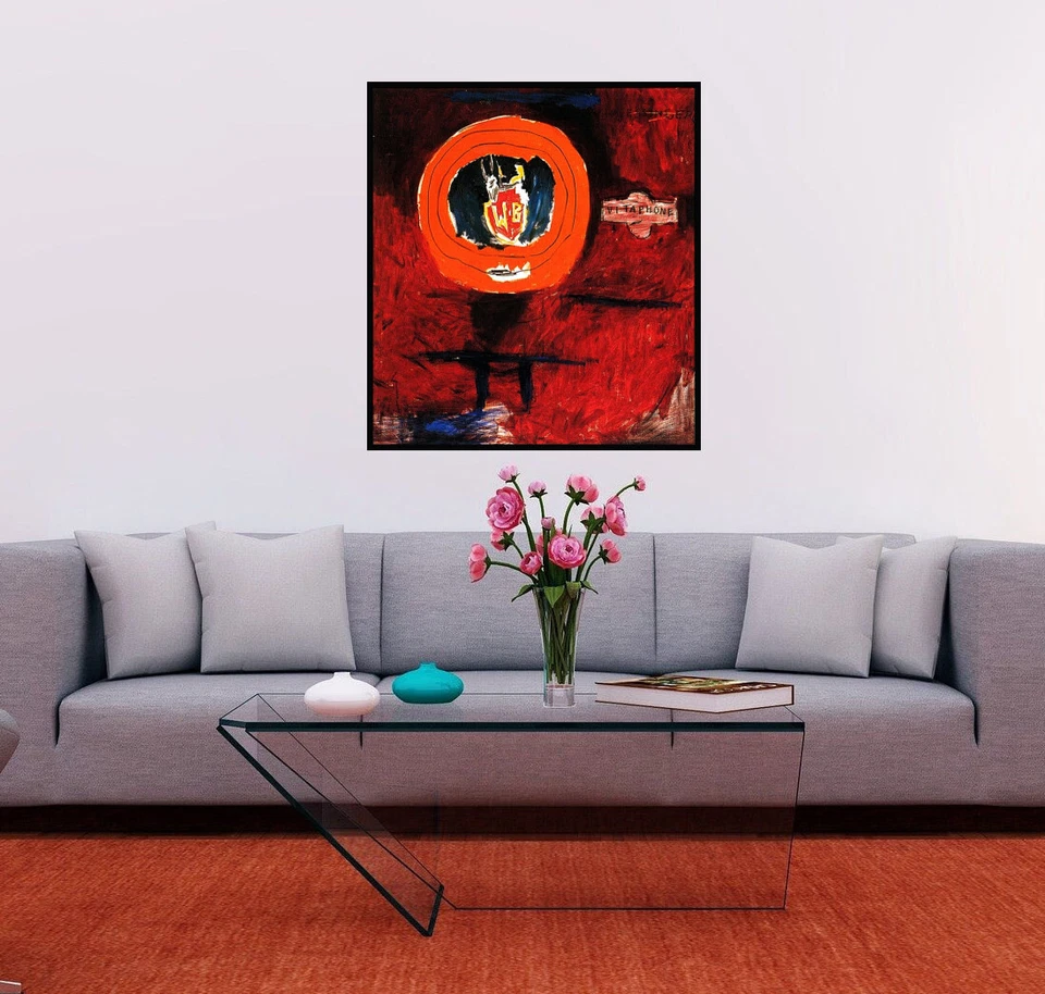 Póster grande Jean Michel Basquiat Vitaphone 2002 47-1/4 x 38-1/2 Foto 2 de 2