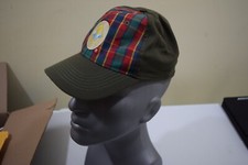Webelos Boy Cub Scout Fitted S/M Uniform Hat Plaid Green Flex-Fit BSA G329