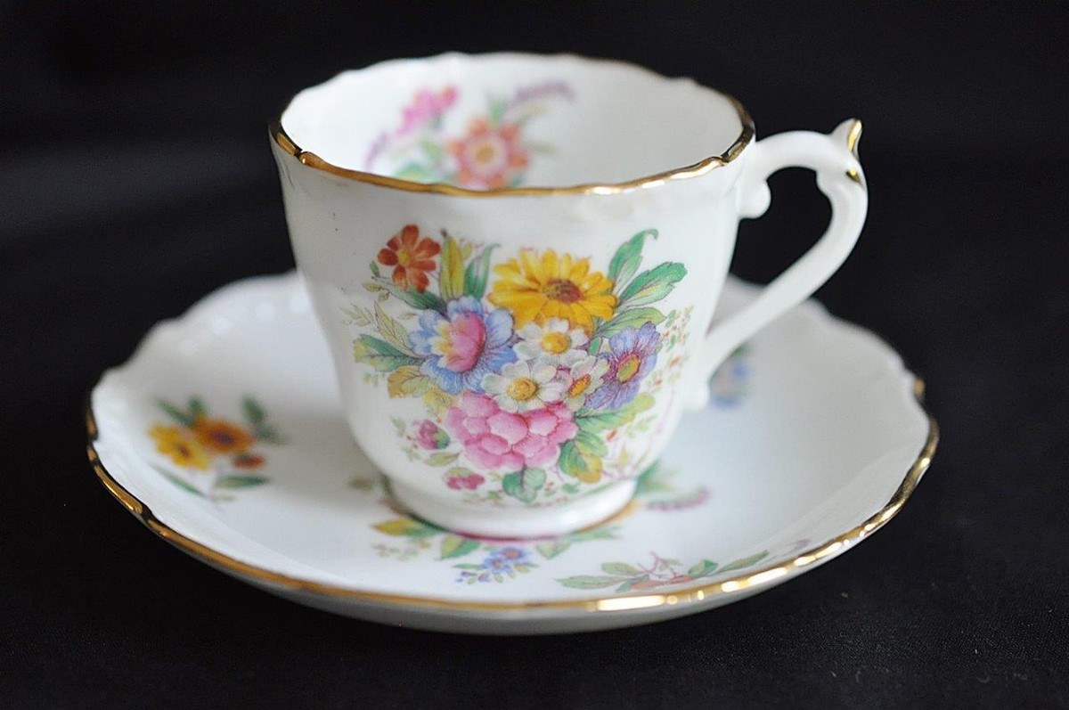 Tasse à Café Démi-tasse Coalport Ancienne (vers 1875-1881) - Lot De 3 Avec Soucoupes ? - Occasion