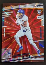2022 Prestige Football Pierre Strong Sunburst Parallel Rookie #384 Patriots