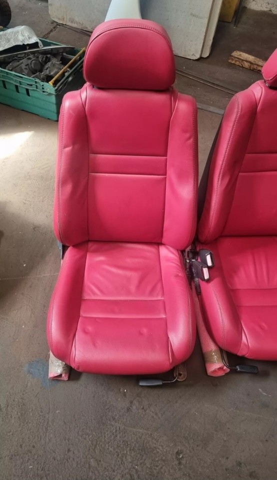 Unique Red Oxford Leather Style MGF MGTF Leather Seats In Red eBay