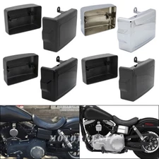 Side Battery Fairings Cover Fits Harley Dyna Low Rider Super/Wide Glide Fat Bob