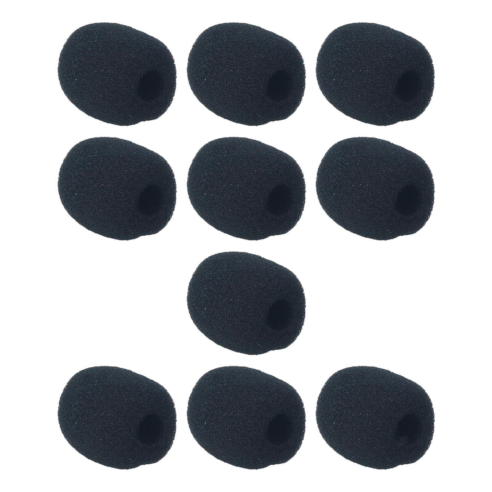 12 Pack Microphone Foam Covers - Mic Windscreen For Noise Reduction, 10 Colors, Fits Most Microphones