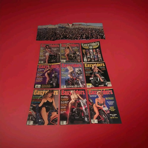 Easyriders Magazine Lot 1988 Plus  June 1991 20th Anniversary Poster 9 Issues - Picture 1 of 11