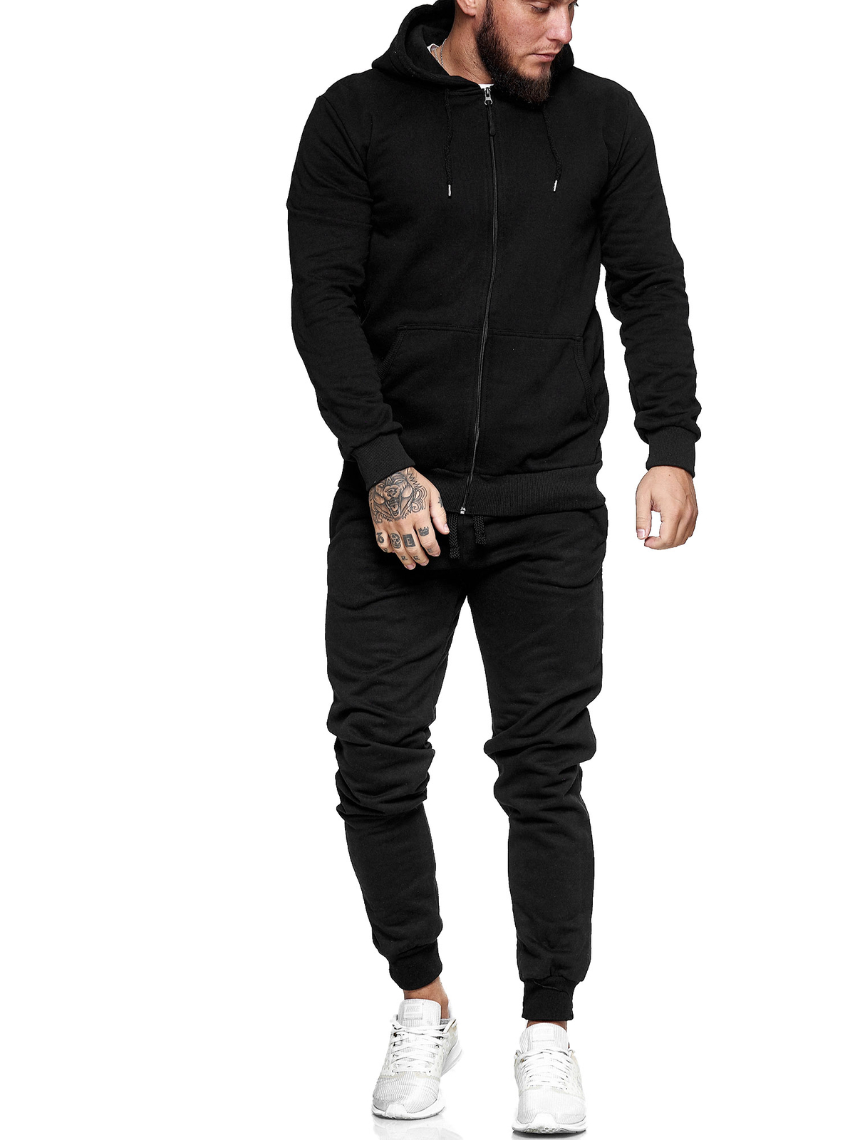 Weihnachts Jogginganzug Herren - Lustiger Xmas Tracksuit Hoodie + Hose Set
