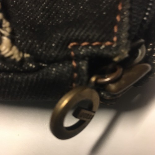 Guess Vintage Y2K Denim Jean Shoulder Bag Purse/wristlet Black  - Picture 13 of 14