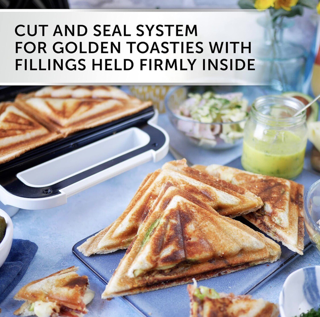 Breville Toastie Maker VST091 2 Slices Sandwich Toaster Deep Fill