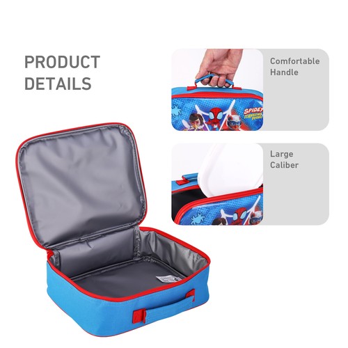 Spidey Borsa Porta Pranzo Isolata per Bambini per Ragazzi e Ragazze, Senza BPA - Foto 4 di 8