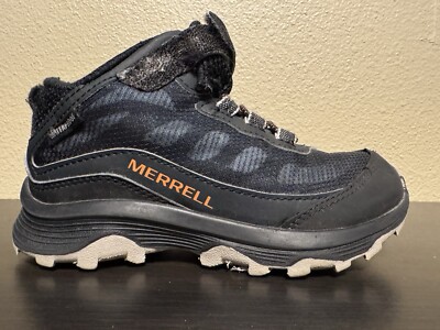 Merrell Juniors Moab Speed AC Mid Black Sneaker Boots MK265951 Size 12