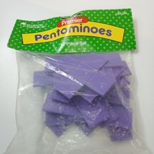 Pentominoes Plastic 12p set Purple Maths Teacher Resource Learning Kids