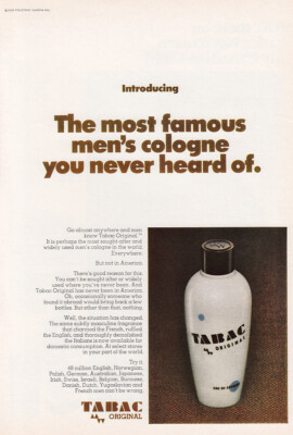 1969 Tabac Mens Cologne: You Never Heard Of Vintage Print Ad