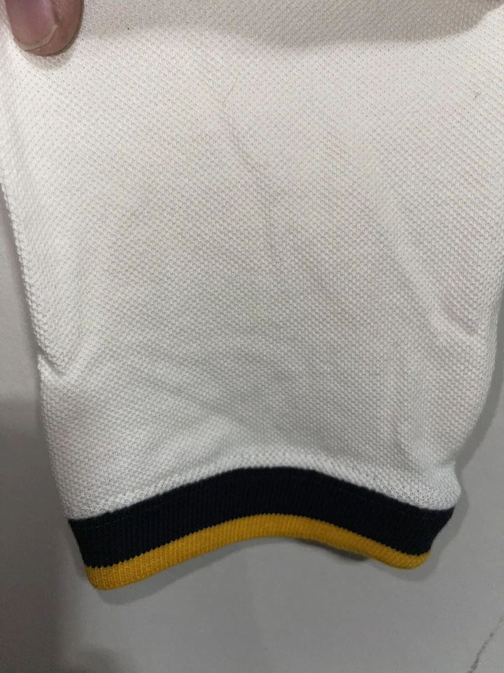 Suéter pulôver masculino Tommy Hilfiger gola redonda brasão soletrado médio varejo $45 novo com etiquetas - Imagem 3 de 4