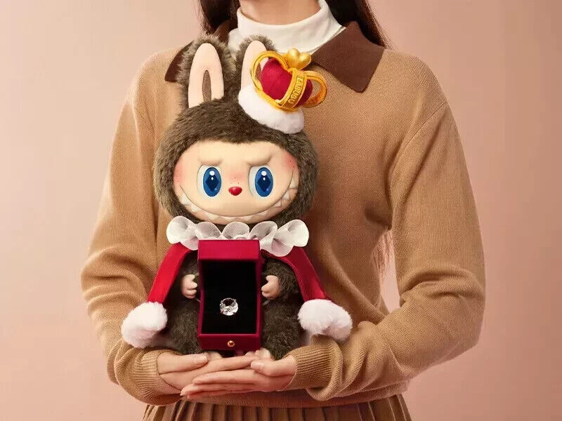 POP MART THE MONSTERS Let's Checkmate Plush Toy LABUBU KING POP MART THE MONSTERS Let's Checkmate Plush Toy LABUBU KING
