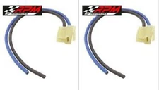 Electric Cooling Fan 2 Terminal Pigtail Plug Wire Harness Connector 2 PACK