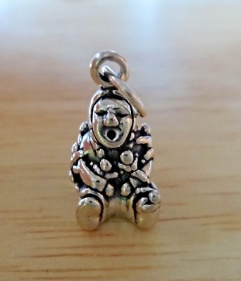 Sterling Silver 3D 18x11mm 4 gram Indian Storyteller with children Charm sw