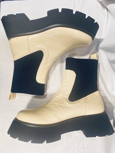 CIRCUS by Sam Edelman Cream Leslie Lug-Sole Chelsea Booties Women's 7 $130 NEW - Picture 6 of 11