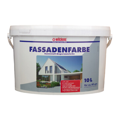 Wilckens Fassadenfarbe 10l Weiß Außenfarbe Fassade Wilckens (2,90 /1l)