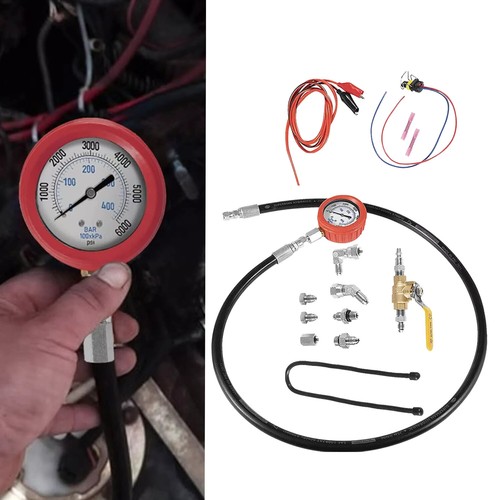 Diesel Tools Professional High Pressure Oil System Test Kit For Ford 6.0L & 7.3L Powerstroke Diesel Engines Oil Pressure Gauge Kit
