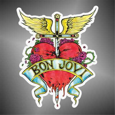 Aufkleber - Sticker  JOHN BON JOVI   hip hop rap jazz hard rock HEAVY  metal 