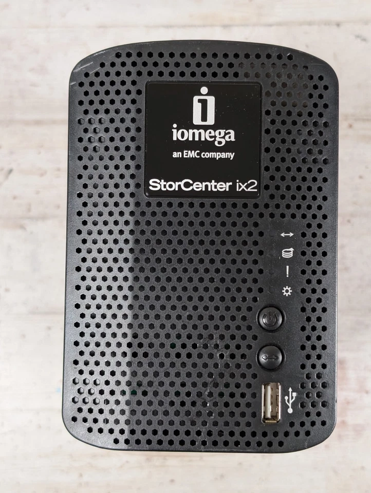 Iomega StorCenter ix2-200 2 Bay NAS LAN Network Storage NO HDD  PARTS/REPAIR - Image 2 of 4