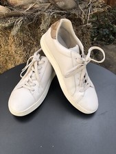 Coach Sneakers Shoes Chalk Clip Leather Low Top Women's Size US 11B G4966