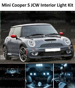 Details Zu Premium Mini Cooper S Jcw R50 R53 Interior White Full Upgrade Led Light Kit