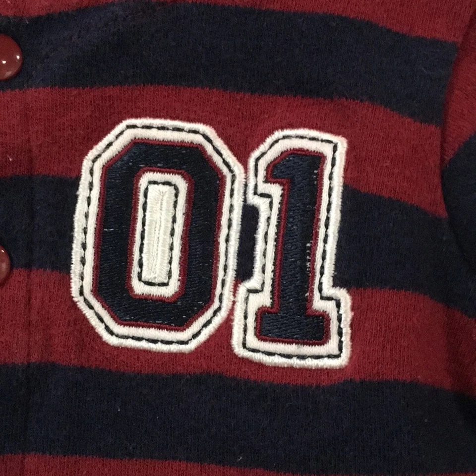 Cárdigan Suéter Atlético Especializado Bebé Niño 0-3M Rayas 100% Algodón Foto 3 de 4