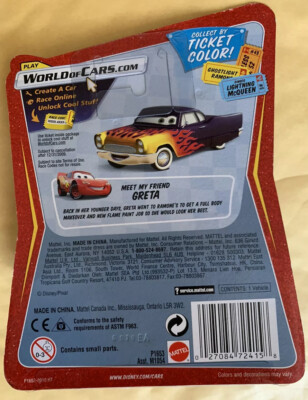 DISNEY PIXAR CARS 1 2 3 VITOLINE PITTY #96 DIECAST 1:55! ERROR