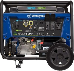 westinghouse dual fuel generator 9500