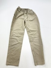 Hurly Pants Boys Boy  s L Large Khaki Beige Pull On Chino Elastic Waist