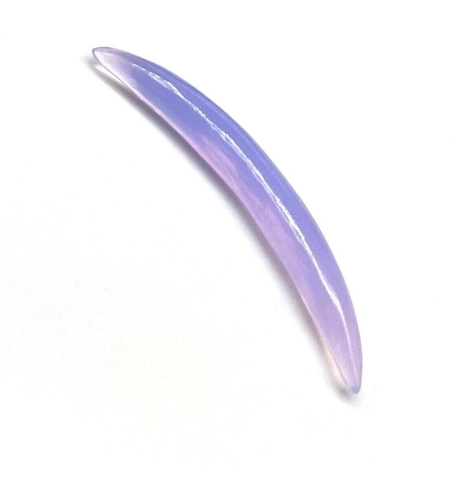 Opala de lavanda tcheca PRESA CURVA, presa de septo, tamanho 12g a 5/8"" e personalizada - Imagem 2 de 4