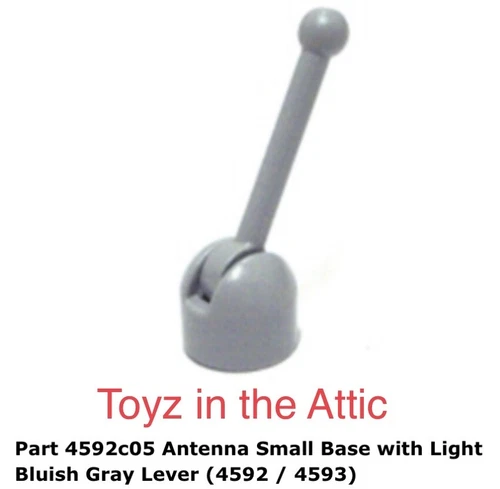 Lego 2x 4592c05 Light Bluish Gray Antenna Small Base 10497 Galaxy Explorer