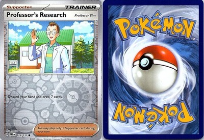 Professor's Research [Professor Elm] 123/131 Pokemon Reverse Holo NM