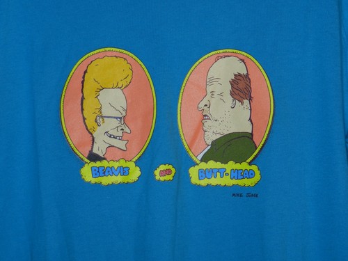 Rare T-shirt Homme Old Man Beavis and Butthead 2022 San Diego Comic-Con Medium - Photo 2/4