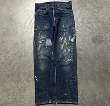 Vintage 60s Levi s 505 Denim Jeans 28x28 Big E Non Selvedge USA Talon Zipper 70s