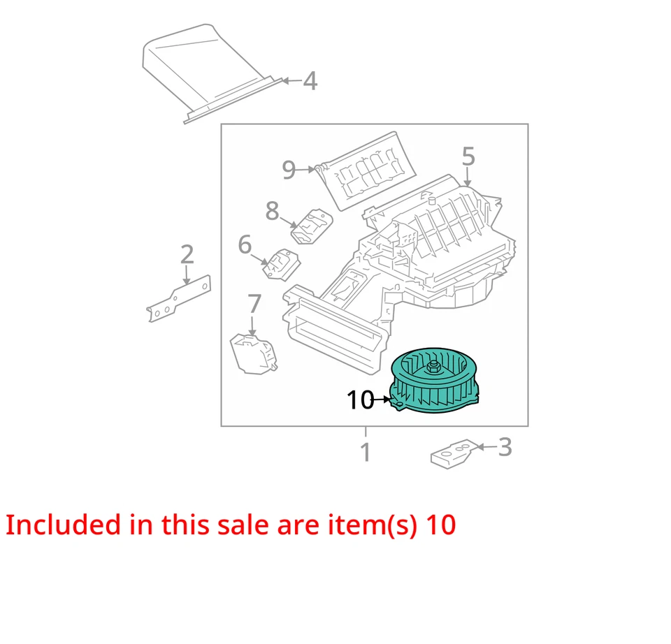 Mitsubishi Eclipse 2006 calentador motor soplador de aire acondicionado fabricante de equipos originales 98 k millas - LKQ409049847 Foto 4 de 4