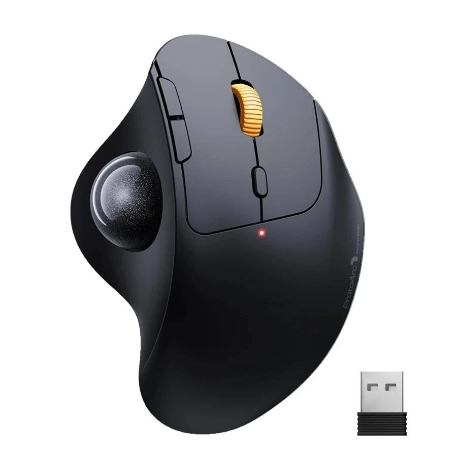 ProtoArc EM04 Trackball Mouse Wireless Rechargeable Ergonomic - Image 3 of 4