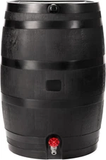 50-Gallon ECO Rain Barrel Made with 100% Recycled Plastic, Black