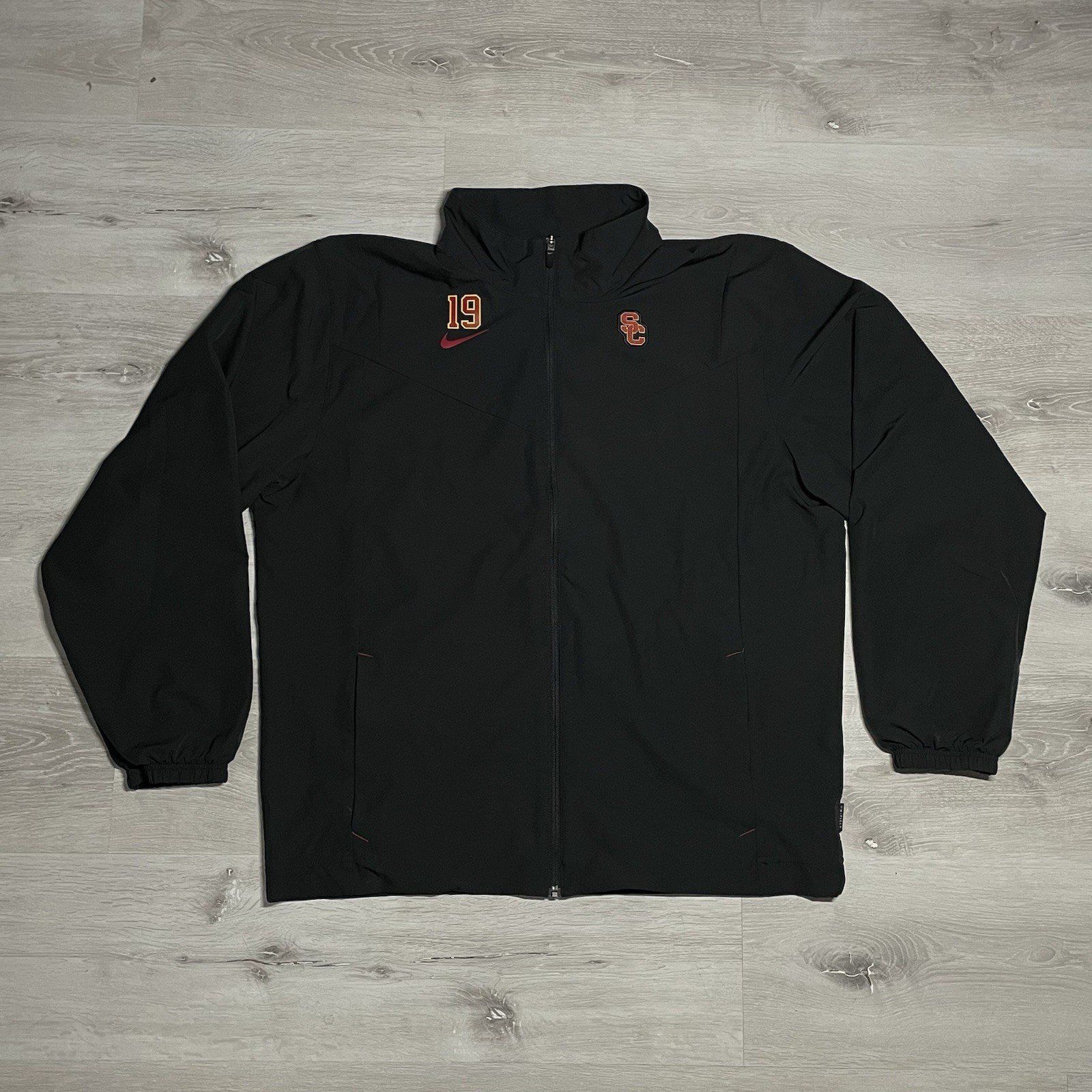 SACAI X NIKE Nike USC Giacca con zip da atleta rilasciata sul campo Baseball Calcio DriFit taglia L