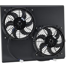 Dual Electric Fan Black Shroud Kit 28-inch