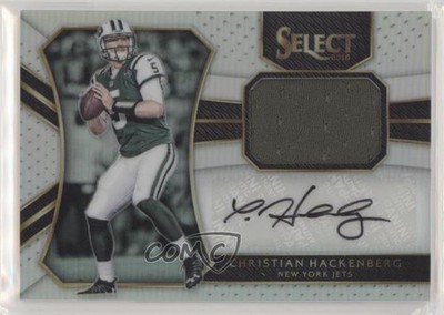 2016 Panini Select Rookie Materials 71/75 Christian Hackenberg Auto RC 0f5t