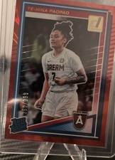 2025 Panini Donruss WNBA - Rated Rookie Te-Hina Paopao #91 Red Shimmer /399 (RC)
