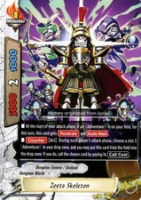 Buddyfight TCG card S-BT02A-UB04/0033EN U Zeeta Skeleton Blazing Overclash