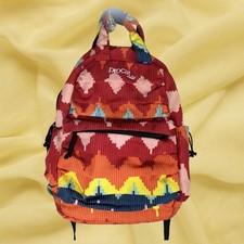 Puma Procat Backpack Aztec Multi Color Zip Drawstring Pockets Adjustable Straps