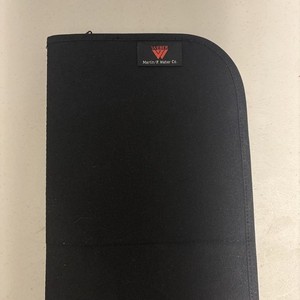 Martin Universal Design Just Stow-It Easel-Back Brush Case black canvas zipper