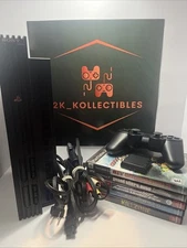 PlayStation 2 Bundle - Console, Cords, Wireless Controller, And 5 Games