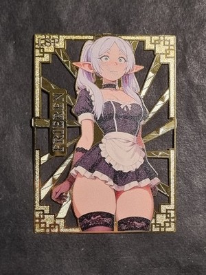 FRIEREN - GODDESS STORY - MAID - WAIFU - GOLD METAL CARD - LIMITED - 7 OF 50