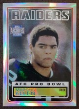 Marcus Allen 2001 Topps Archives Reserve #71 Refractor Raiders