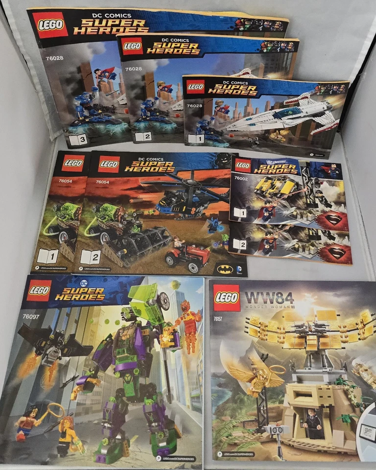 Lego DC Comics Instruction Manuals ONLY Lot of 12 - Image 2 of 3